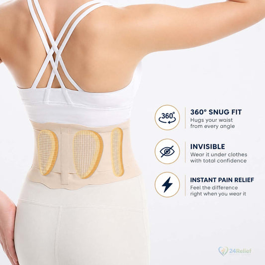 24Relief™ Ultra-Thin Back Support Belt